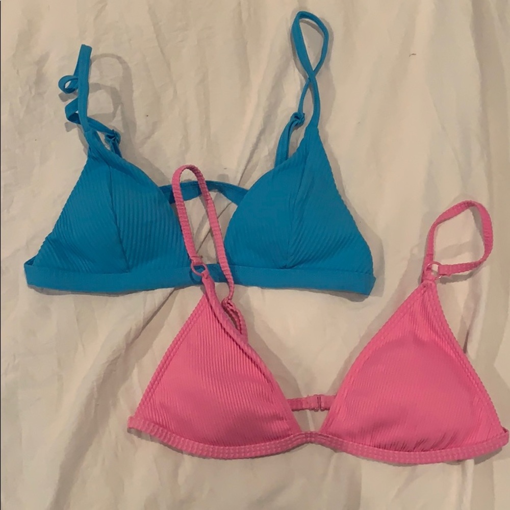 Pacsun bikini top (blue only)